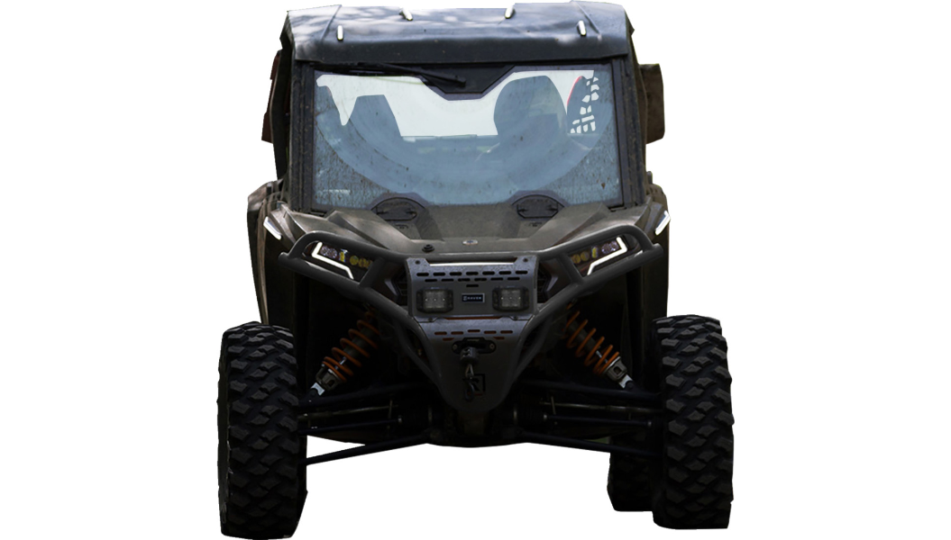 Front Bumper/Skid Plate with White Lights - Black - RZR XP 1000 0530-1697