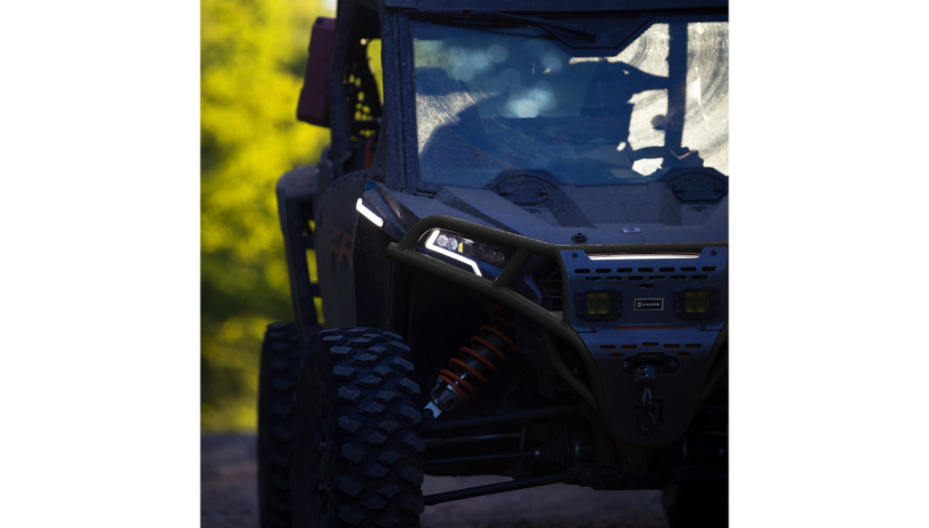 Front Bumper/Skid Plate with Amber Lights - Black - RZR XP 1000 0530-1698