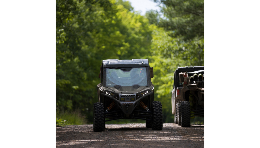 Front Bumper/Skid Plate with Amber Lights - Black - RZR XP 1000 0530-1698