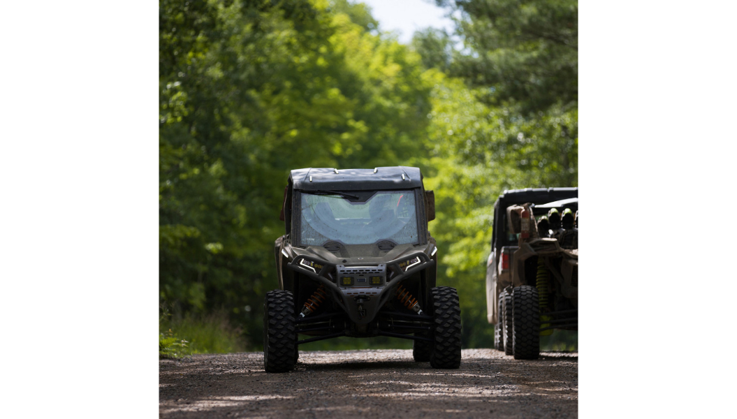 Front Bumper/Skid Plate with Amber Lights - Black - RZR XP 1000 0530-1698