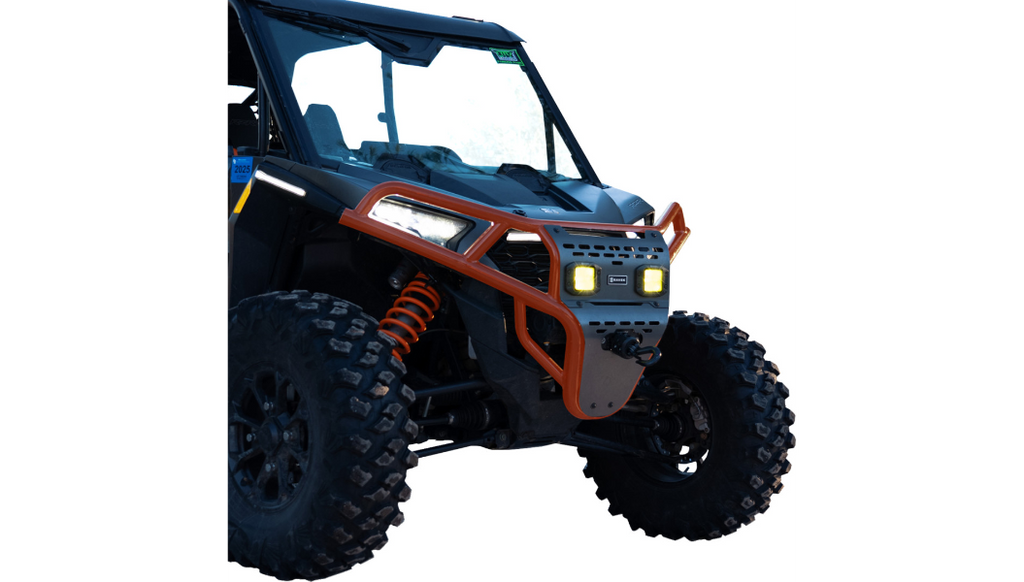 Front Bumper/Skid Plate with Amber Lights - Orange - RZR XP 1000 0530-1700