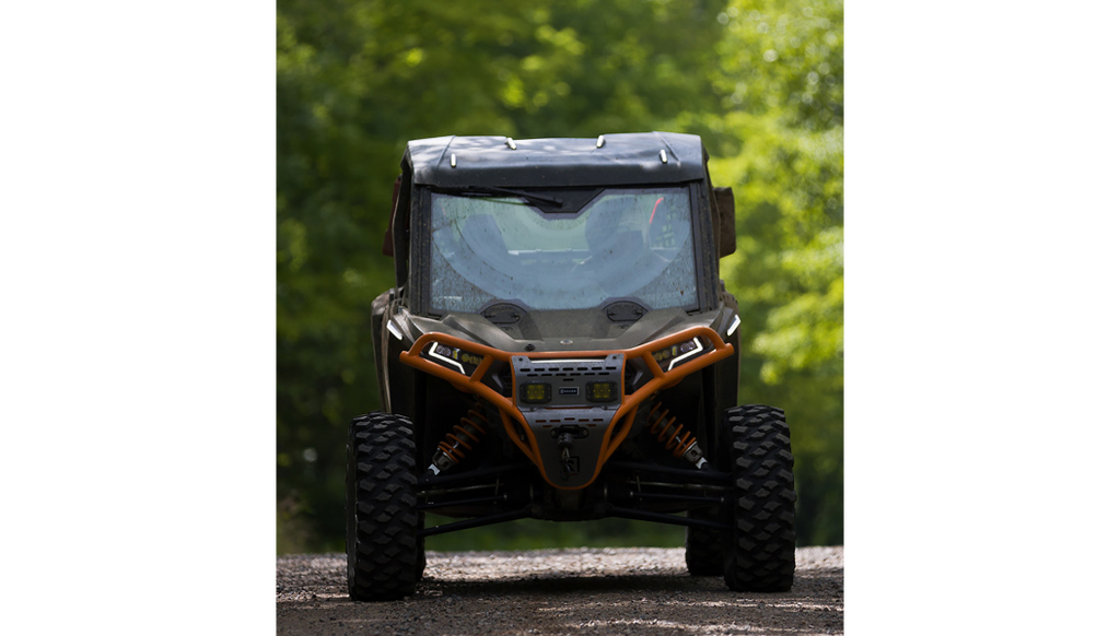 Front Bumper/Skid Plate with Amber Lights - Orange - RZR XP 1000 0530-1700
