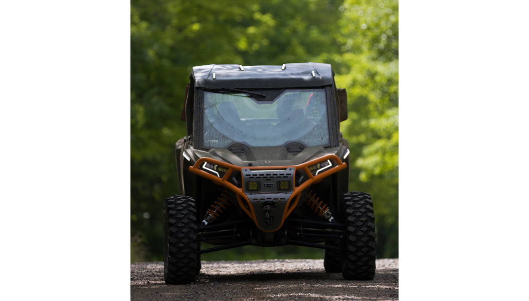 Front Bumper/Skid Plate with Amber Lights - Orange - RZR XP 1000 0530-1700