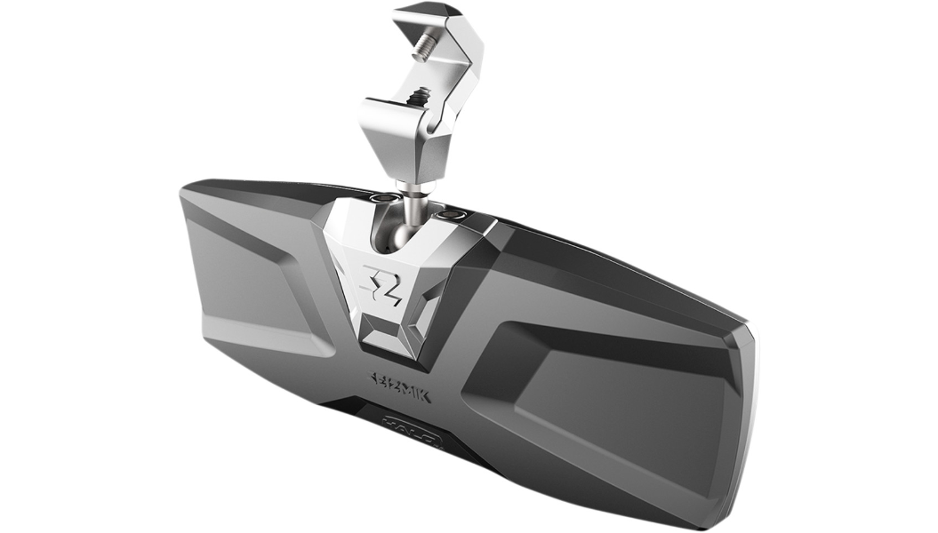 Mirror - Halo R - Rear View - Rectangle - Silver - Polaris Pro-Fit Ranger 0640-1404