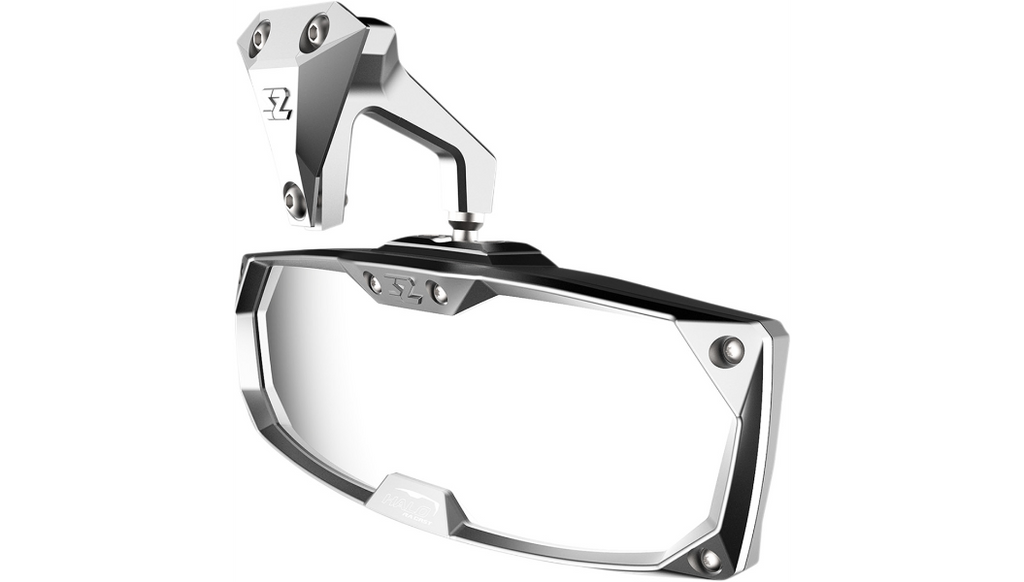 Mirror - Halo R - Rear View - Rectangle - Silver - Can Am Maverick X3 0640-1405