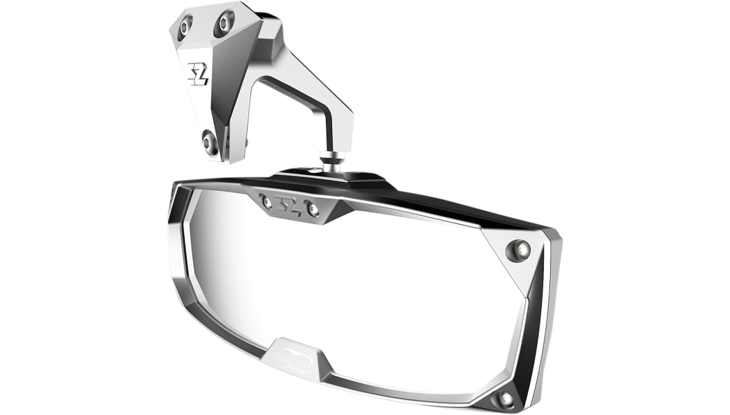 Mirror - Halo R - Rear View - Rectangle - Silver - Can Am Maverick X3 0640-1405