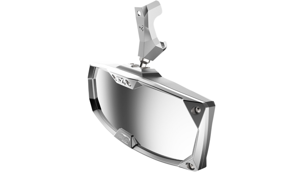 Mirror - Halo R - Rear View - Rectangle - Silver - Can Am Defender 0640-1406