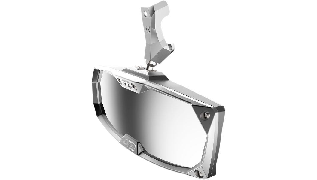 Mirror - Halo R - Rear View - Rectangle - Silver - Can Am Defender 0640-1406