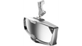 Mirror - Halo R - Rear View w/LED Cabin Light - Rectangle - Silver w/Silver Bezel - Can Am Defender 0640-1411