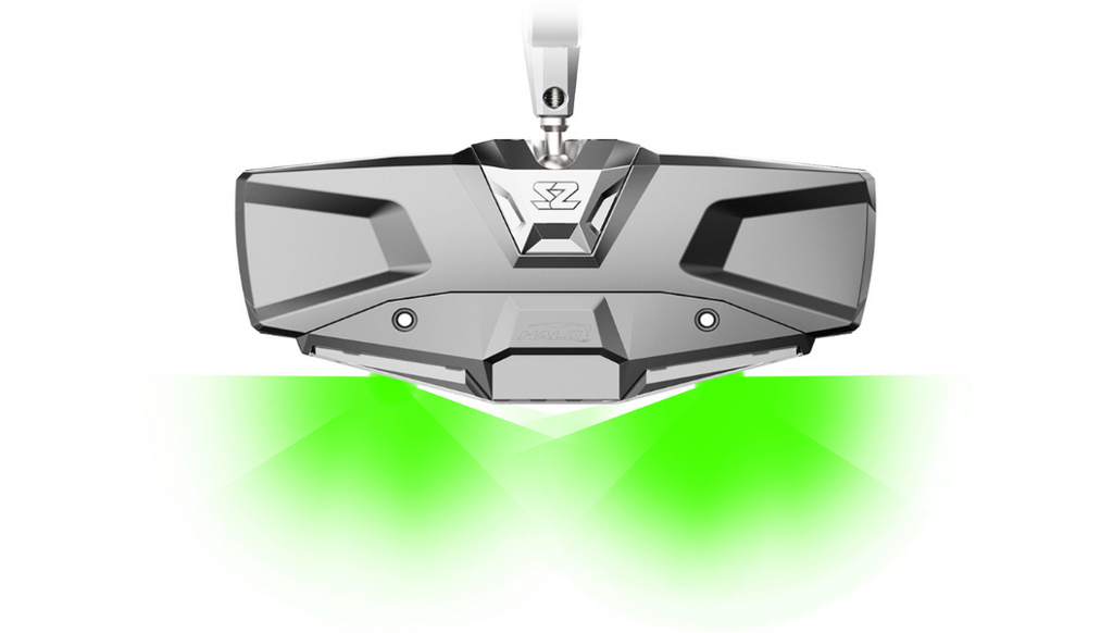 Mirror - Halo R - Rear View w/LED Cabin Light - Rectangle - Silver w/Silver Bezel - Can Am Defender 0640-1411