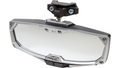 Mirror - Halo R - Rear View w/LED Cabin Light - Rectangle - Black w/Silver Bezel 0640-1454
