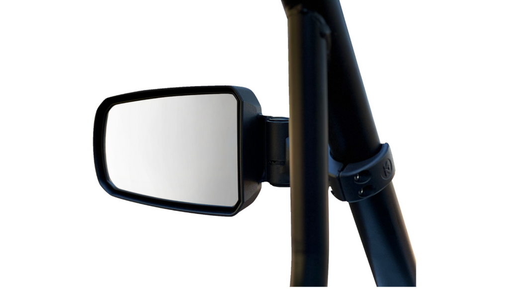 Mirrors - Pursuit - Side View - Rectangle - Black - 1.75"/2" ROPS 0640-1780
