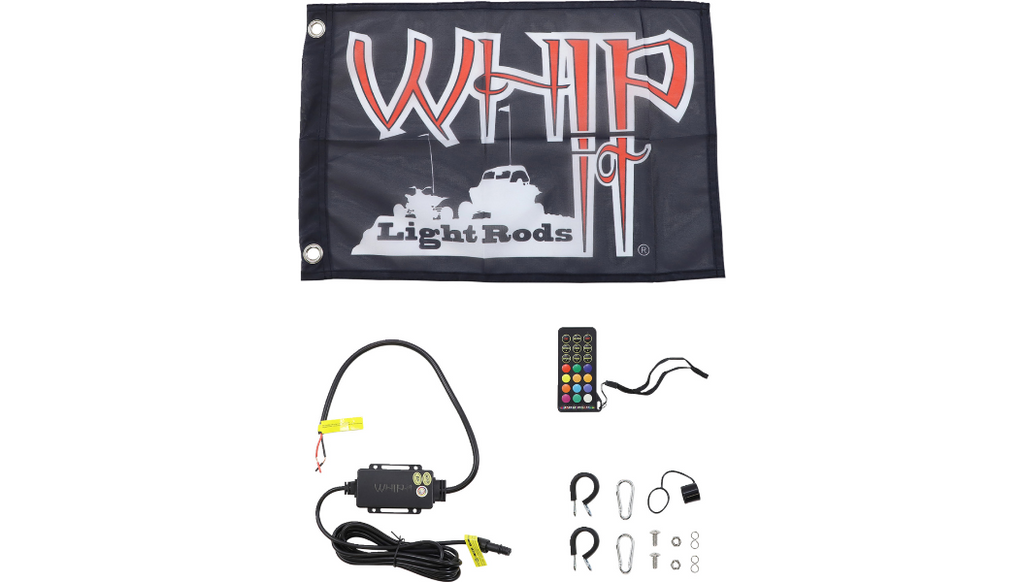 5' Light Rod Whip - Bluetooth - Black 2040-2931