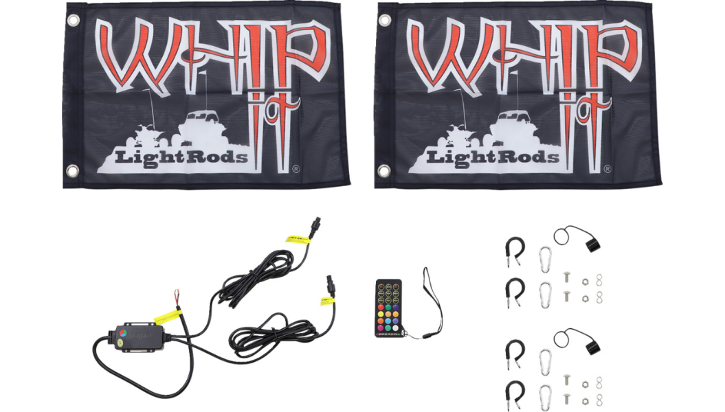 5' Light Rod Whip - Bluetooth - Pair - Black 2040-2933
