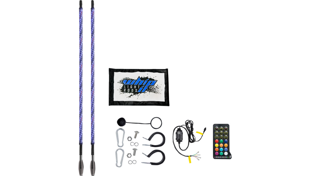 SOL Deluxe 3' Whip Light Rod - Chasing - Bluetooth® - RGB 2040-3471
