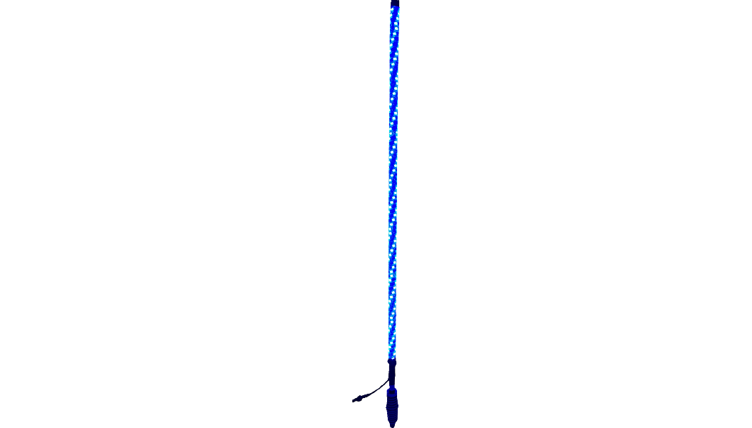 SOL Deluxe 5' Whip Light Rod - Chasing - Bluetooth® - RGB 2040-3473
