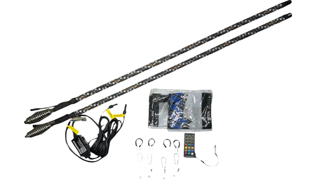 SOL Deluxe 5' Whip Light Rod - Chasing - Bluetooth® - RGB 2040-3473