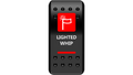 Rocker Switch - Lighted Whip - Red 2106-0447