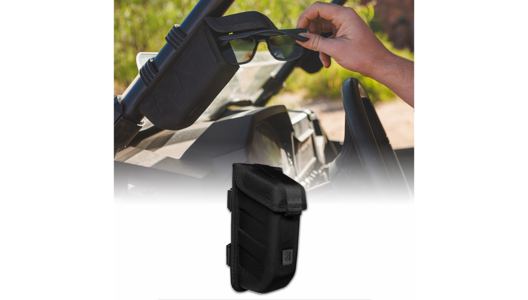 UTV Universal Secure-Mount Sunglasses Holder - Black 3540-0088