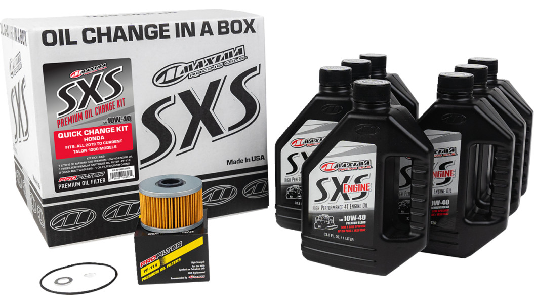 SXS Synthetic Oil Change Kit - Honda Talon - 10W40 3901-0007